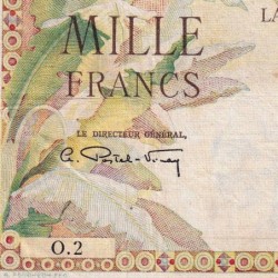 La Réunion - Pick 47 - 1'000 francs - Série O.2 - 1947 - Etat : TB