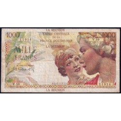 La Réunion - Pick 47 - 1'000 francs - Série V.10 - 1947 - Etat : TB