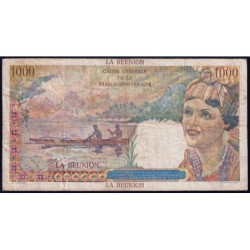 La Réunion - Pick 47 - 1'000 francs - Série V.10 - 1947 - Etat : TB