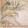 La Réunion - Pick 47 - 1'000 francs - Série V.10 - 1947 - Etat : TB