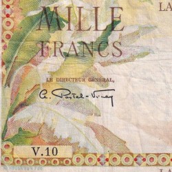 La Réunion - Pick 47 - 1'000 francs - Série V.10 - 1947 - Etat : TB