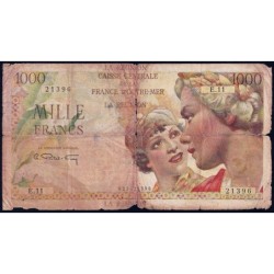 La Réunion - Pick 47 - 1'000 francs - Série E.11 - 1947 - Etat : AB