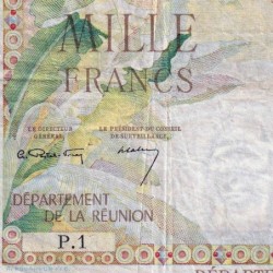 La Réunion - Pick 52a - 1'000 francs - Série P.1 - 1964 - Etat : TB