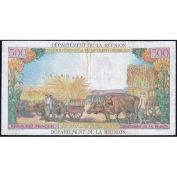 La Réunion - Pick 54b - 10 nouv. francs sur 500 francs - Série Y.1 - 1971 - Etat : TTB