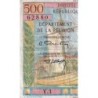 La Réunion - Pick 54b - 10 nouv. francs sur 500 francs - Série Y.1 - 1971 - Etat : TB