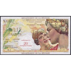 La Réunion - Pick 55b - 20 nouv. francs sur 1000 francs - Série R.2 - 1971 - Etat : TTB
