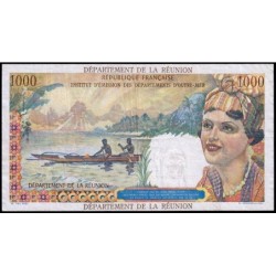 La Réunion - Pick 55b - 20 nouv. francs sur 1000 francs - Série R.2 - 1971 - Etat : TTB