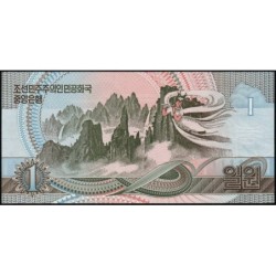 Corée du Nord - Pick 39s - 1 won - Série ㄴㅊ - 1992 - Spécimen - Etat : NEUF