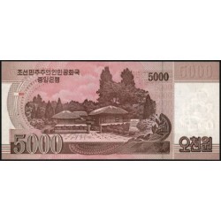 Corée du Nord - Pick 66s - 5'000 won - Série ㄴㅅ - 2008 (2009) - Spécimen - Etat : NEUF