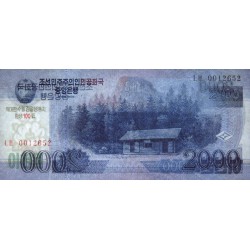 Corée du Nord - Pick CS 16_2 - 2'000 won - Série ㄴㅂ - 2008 (2012) - Commémoratif - Etat : NEUF