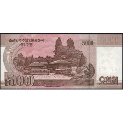 Corée du Nord - Pick CS 17_2 - 5'000 won - Série ㄴㅅ - 2008 (2012) - Commémoratif - Etat : NEUF