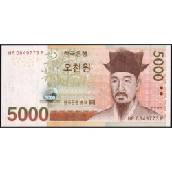 Corée du Sud - Pick 55a - 5'000 won - Série F HF - 2006 - Etat : NEUF