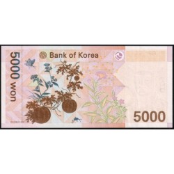 Corée du Sud - Pick 55a - 5'000 won - Série F HF - 2006 - Etat : NEUF