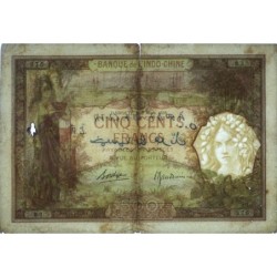 Djibouti - Pick 9b - 500 francs - Série D.3 - 08/03/1938 - Etat : TB