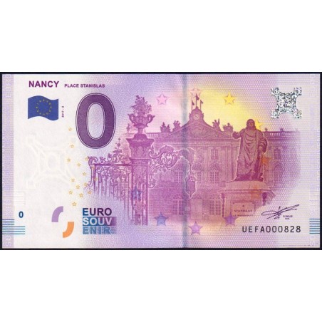 54 - Nancy - Place Stanislas - UEFA-2017-2 - Etat : NEUF