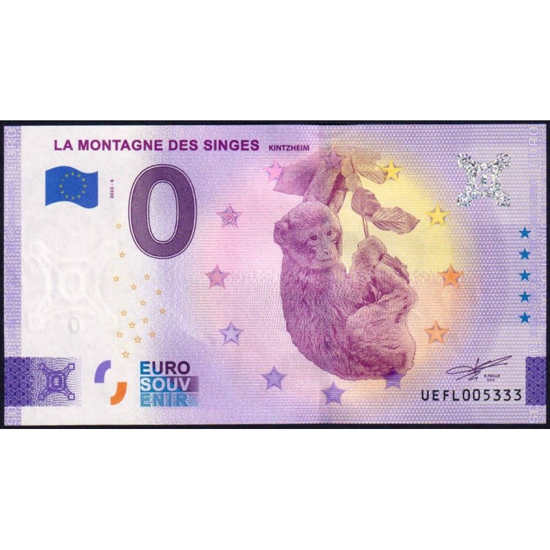 67 - Kintzheim - La Montagne des Singes - UEFL-2022-6 - Etat : NEUF