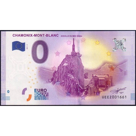 74 - Chamonix-Mont-Blanc - Aiguille du Midi 3842 m - UEEZ-2017-2 - Etat : NEUF