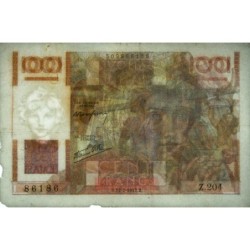 F 28ter-02 - 17/07/1947 - 100 francs - Jeune Paysan - Série Z.204 - Erreur signature - Etat : B+