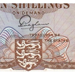 Jersey - Pick 7a - 10 shillings - Série C - 1963 - Etat : SPL+