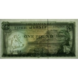 Jersey - Pick 8b - 1 pound - Série G- 1972- Etat : pr.NEUF