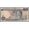 Jersey - Pick 11a - 1 pound - Série KB - 1976 - Etat : B