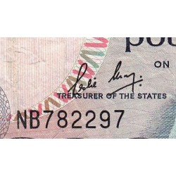 Jersey - Pick 11b - 1 pound - Série NB - 1985 - Etat : TB+