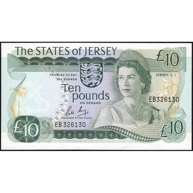 Jersey - Pick 13b - 10 pounds - Série EB - 1983 - Etat : SPL+