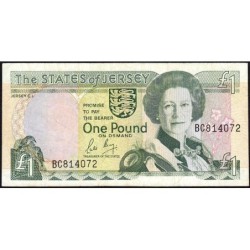 Jersey - Pick 15a - 1 pound - Série BC - 1989 - Etat : TB