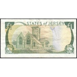 Jersey - Pick 15a - 1 pound - Série EC - 1989 - Etat : TB