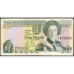 Jersey - Pick 15a - 1 pound - Série FC - 1989 - Etat : TB