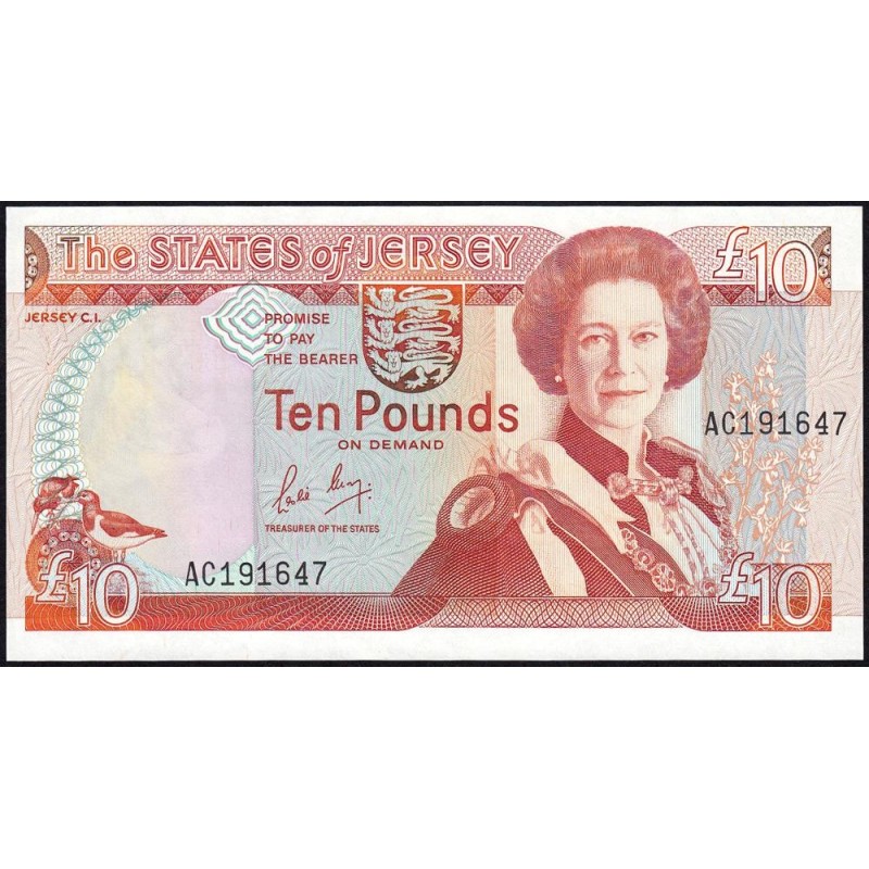 Jersey - Pick 17a - 10 pounds - Série AC - 1989 - Etat : NEUF