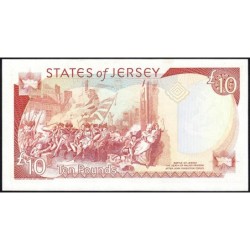 Jersey - Pick 22a - 10 pounds - Série MC - 1993 - Petit numéro - Etat : SPL+