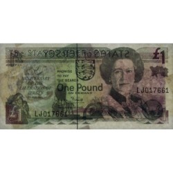 Jersey - Pick 25 - 1 pound - Série LJ - 09/05/1995 - Commémoratif - Etat : NEUF