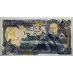 Jersey - Pick 29a - 20 pounds - Série NC - 2000 - Petit numéro - Etat : NEUF