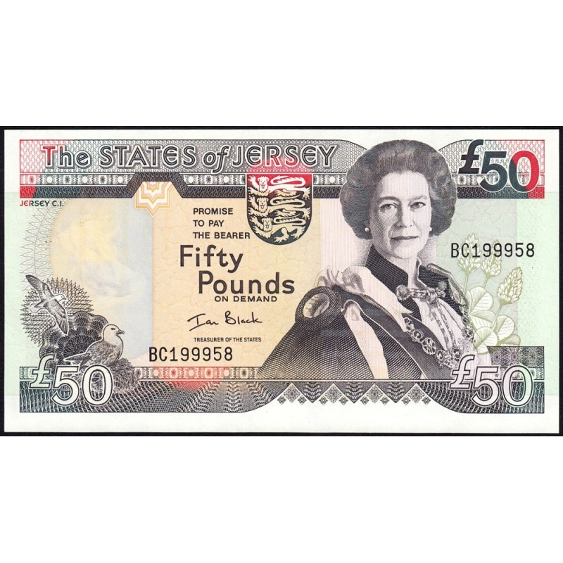 Jersey - Pick 30a - 50 pounds - Série BC - 2000 - Etat : NEUF