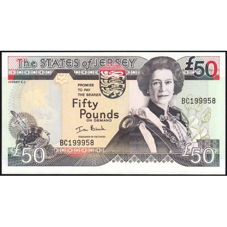 Jersey - Pick 30a - 50 pounds - Série BC - 2000 - Etat : NEUF