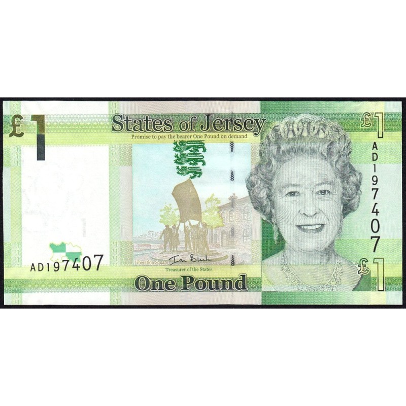 Jersey - Pick 32a - 1 pound - Série AD - 2010 - Etat : NEUF