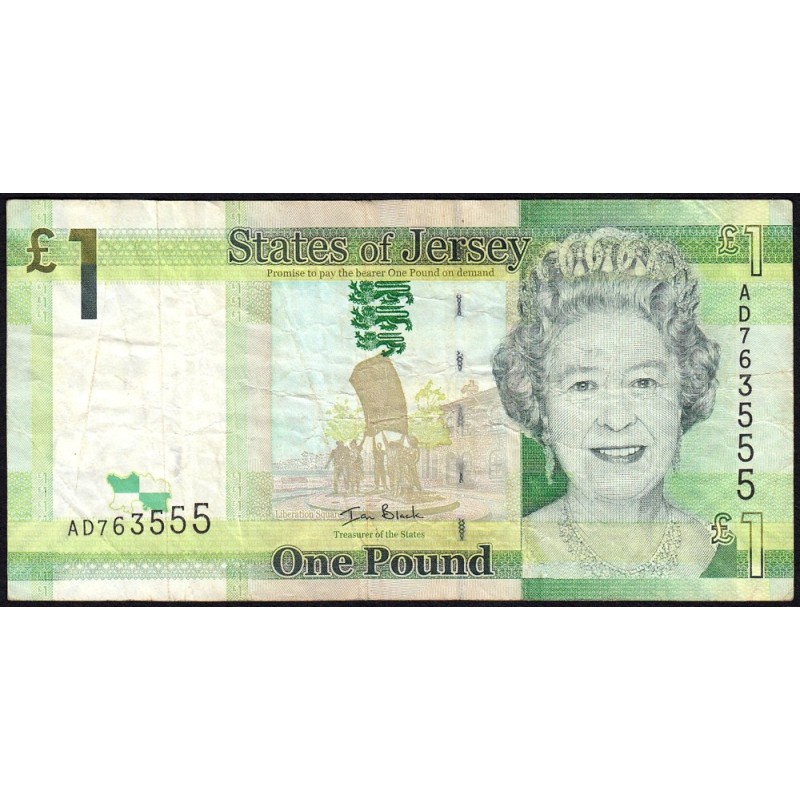 Jersey - Pick 32a - 1 pound - Série AD - 2010 - Etat : TB