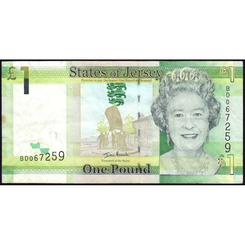 Jersey - Pick 32a - 1 pound - Série BD - 2010 - Etat : TB+