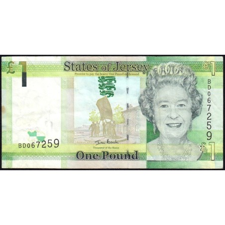 Jersey - Pick 32a - 1 pound - Série BD - 2010 - Etat : TB+