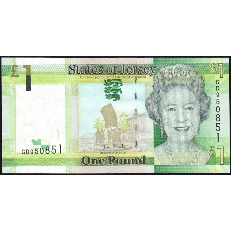 Jersey - Pick 32a - 1 pound - Série GD - 2010 - Etat : pr.NEUF