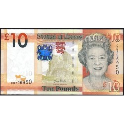 Jersey - Pick 34a - 10 pounds - Série CD - 2010 - Etat : NEUF