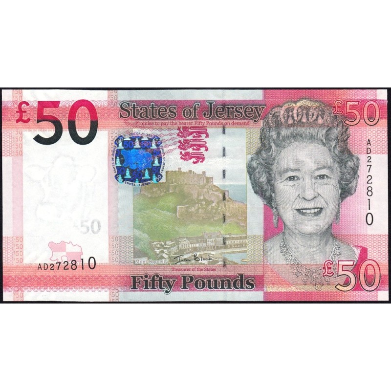 Jersey - Pick 36a - 50 pounds - Série AD - 2010 - Etat : NEUF