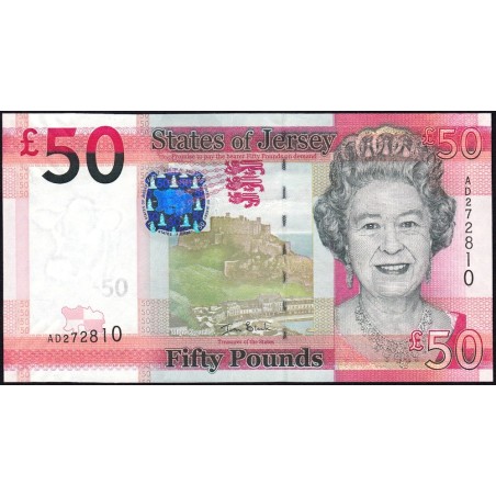 Jersey - Pick 36a - 50 pounds - Série AD - 2010 - Etat : NEUF