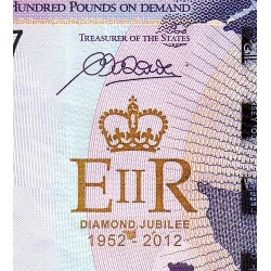 Jersey - Pick 37a - 100 pounds - Série QE60 - 2012 - Commémoratif - Etat : NEUF
