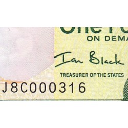 Jersey - Pick 31a - 1 pound - Série J8C - 2004 - Commémoratif - Petit numéro - Etat : NEUF