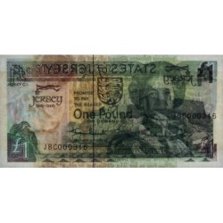 Jersey - Pick 31a - 1 pound - Série J8C - 2004 - Commémoratif - Petit numéro - Etat : NEUF