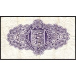 Guernesey - Pick 42c - 10 shillings - Série 20/N - 01/07/1966 - Etat : TTB-