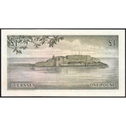 Guernesey - Pick 45b - 1 pound - Série F - 1972 - Etat : NEUF