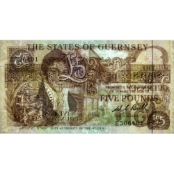 Guernesey - Pick 49a - 5 pounds - Série E - 1980 - Etat : NEUF